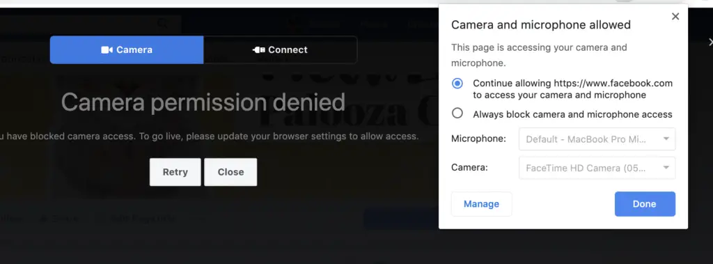 Your Camera Or Microphone Can’t Be Accessed