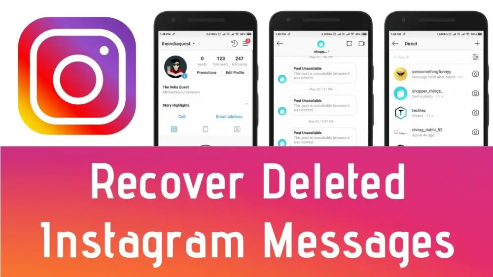 how to recover deleted Instagram messages