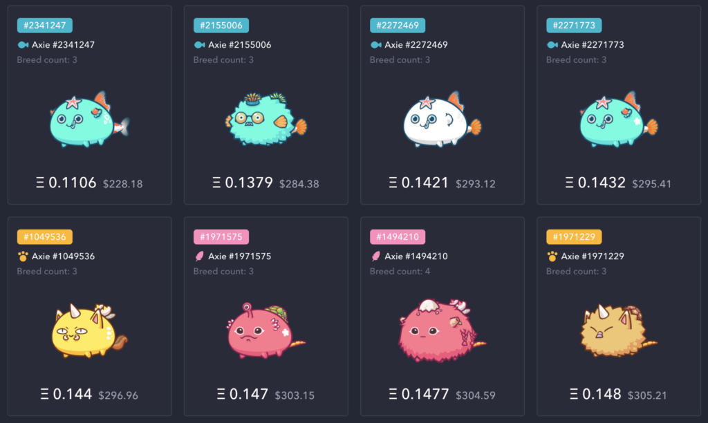 how to buy axie infinity crypto