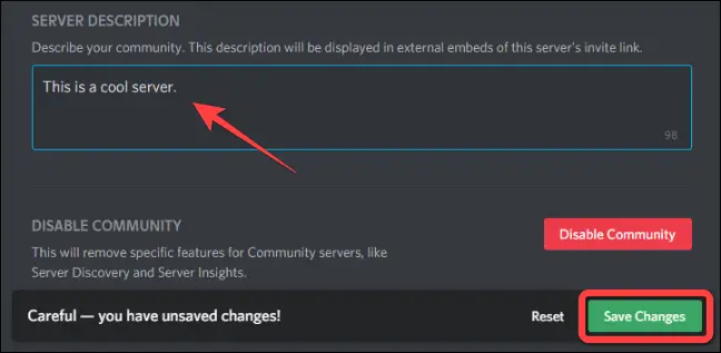 How To Disable Your Community Server