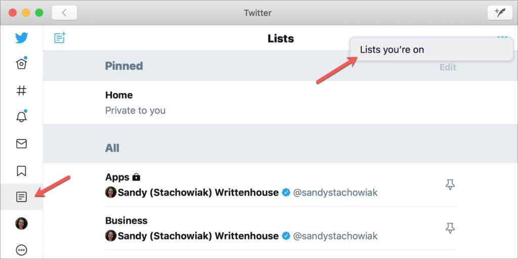 How To Find What Twitter Lists Are You On