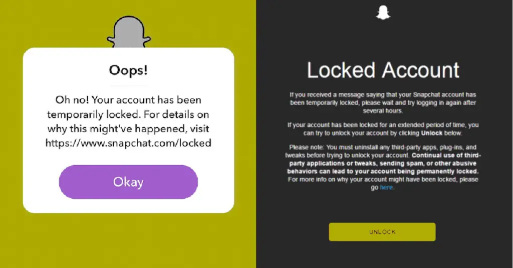 Reasons Why Your Snapchat Account Has Been Locked