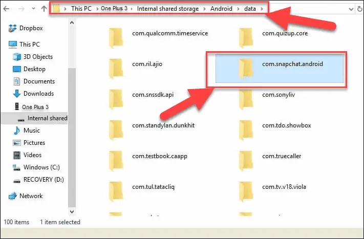 Recover Snaps Using File Browser