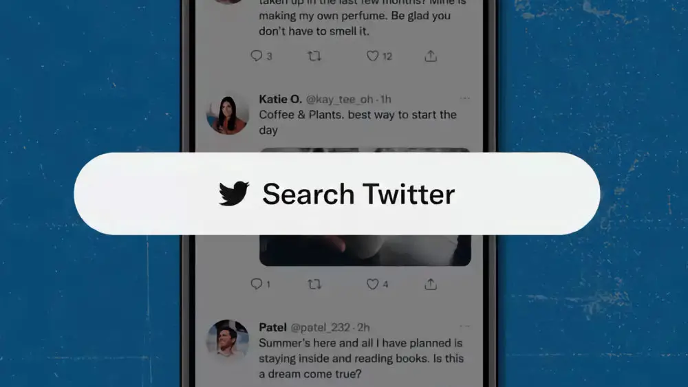 Twitter search bar home tab for iOS