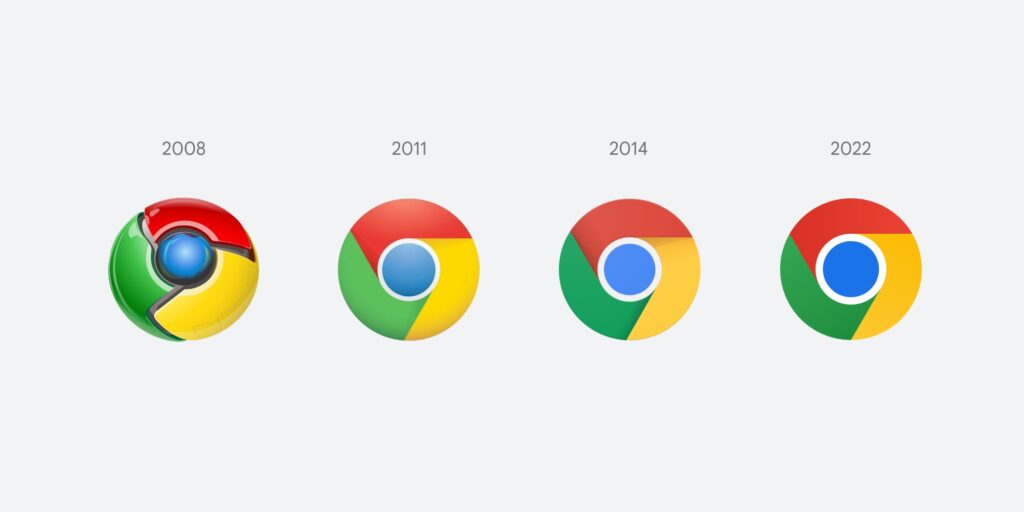 Difference Between Earlier Chrome Logos And The New One