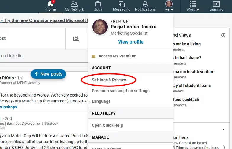 How To Delete Your LinkedIn Account Using The Application