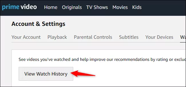 How To View Your Watch History On Amazon Prime Video
