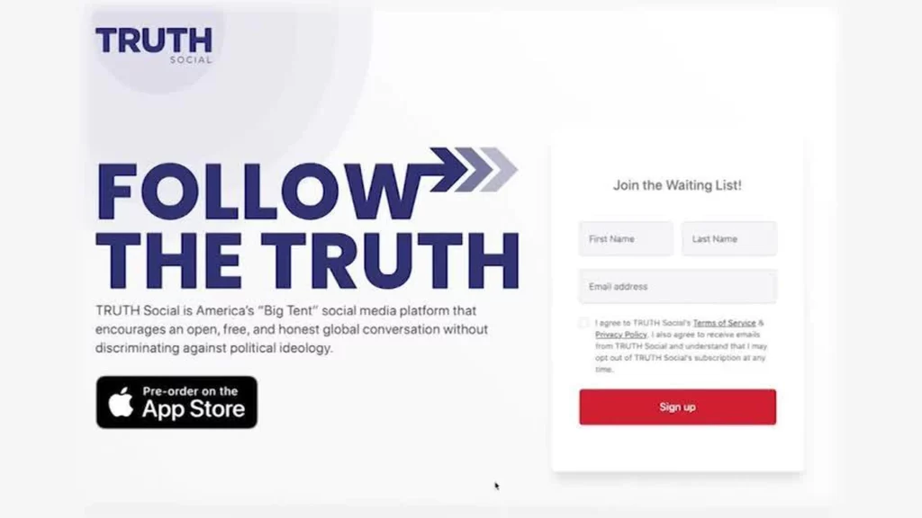 Truth Social Sign-Up Link