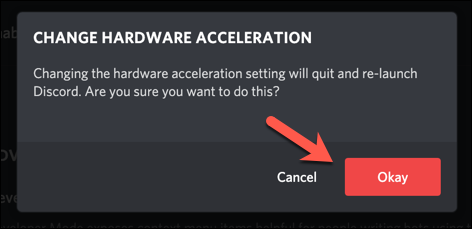 Disable The Hardware Acceleration