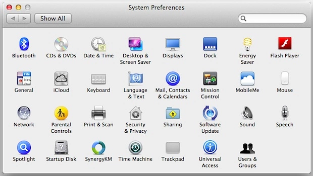 Open System Preferences and enter iCloud