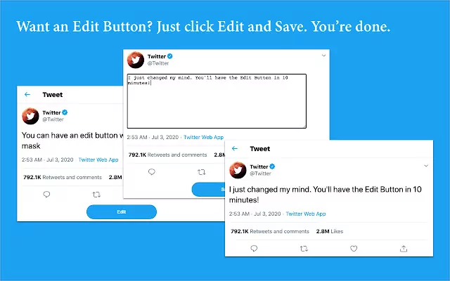 How to use edit button on twitter