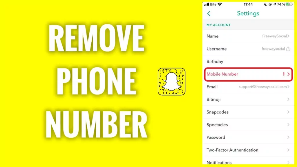How To Remove Your Phone Number Directly From Snapchat?