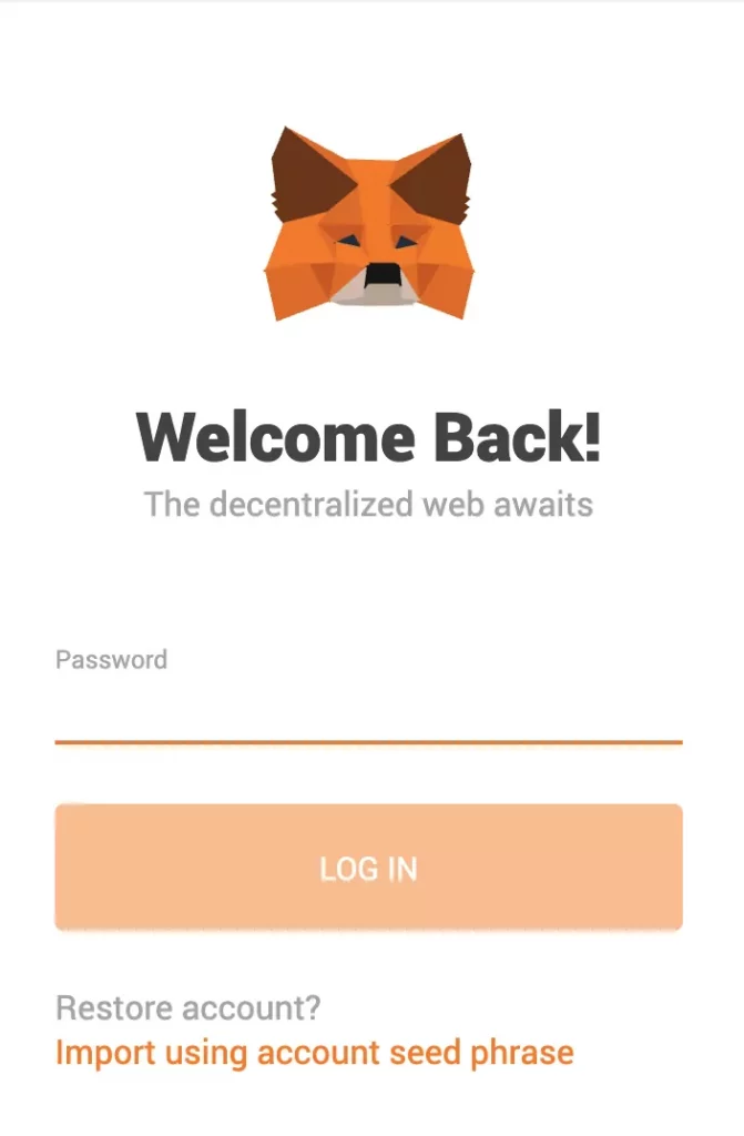 How to recover a MetaMask password on a mobile device