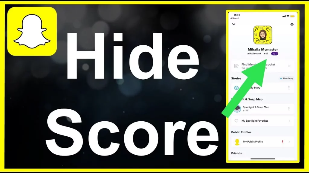 How To Hide Snap Score?