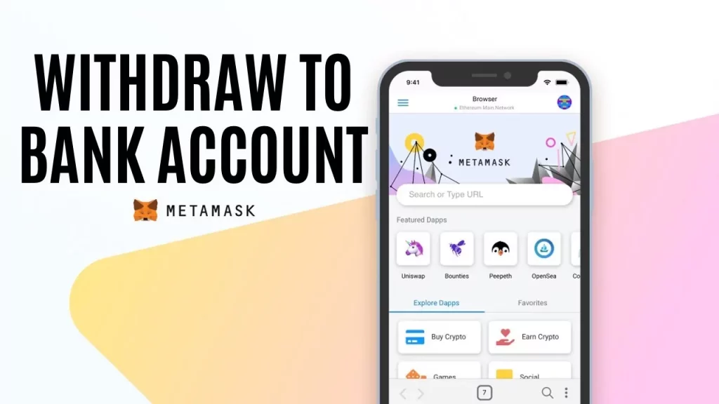 How to withdraw money from MetaMask