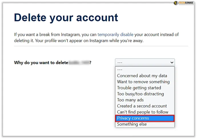 How To Delete An Instagram Account Without Logging In
