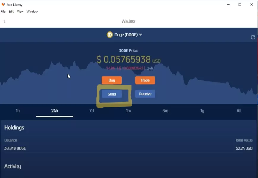 How to sell crypto on Jaxx: How to send crypto to an exchange