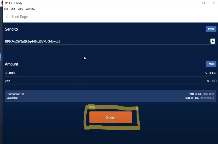 How to sell crypto on Jaxx: How to send crypto to an exchange