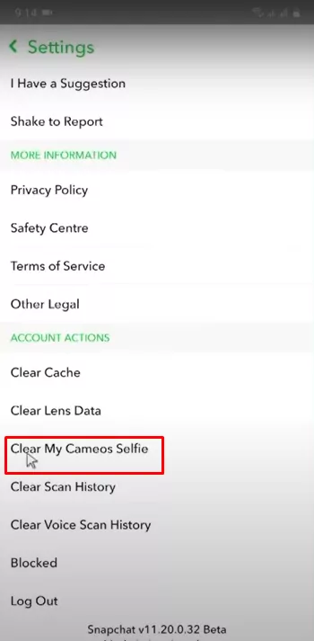 How To Delete Cameo Selfie On Snapchat 