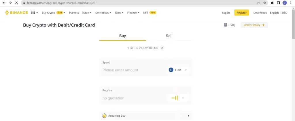 How to sell crypto on Binance-Sell