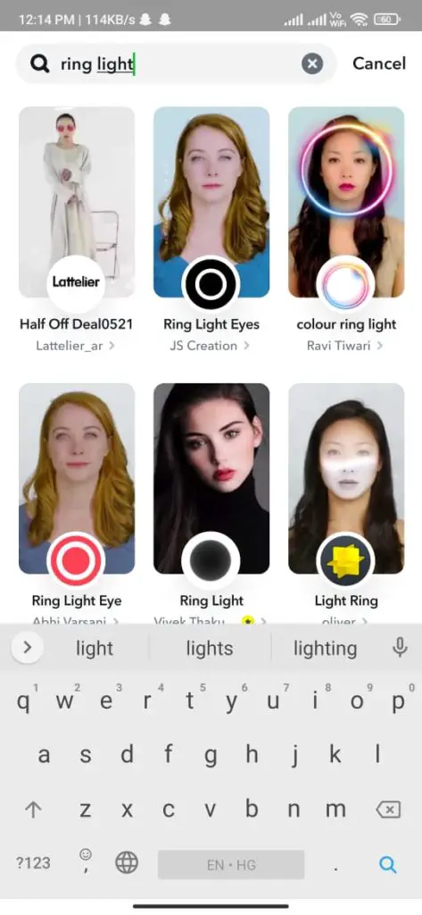 How To Get The Ring Light On Snapchat Filter 