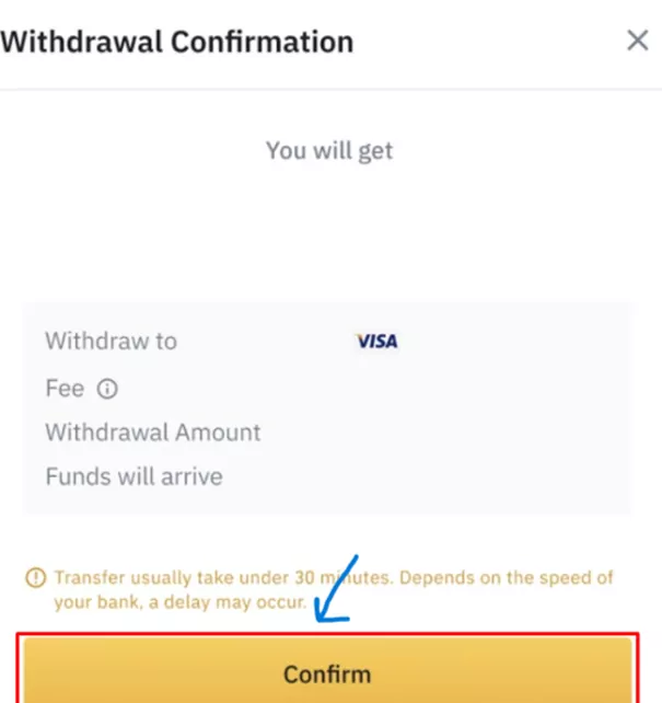 How to withdraw to a bank account from Binance using PC