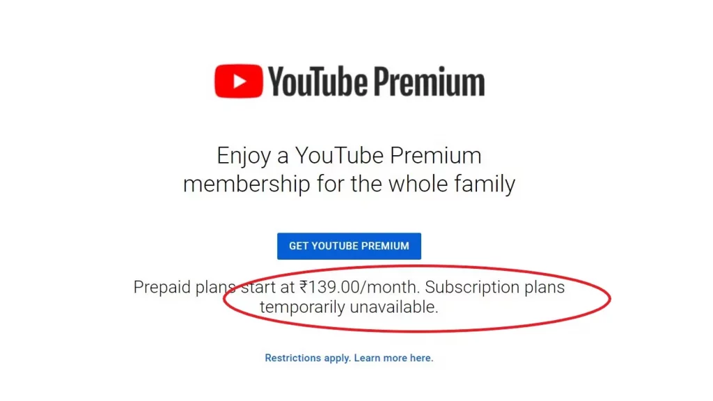 YouTube Premium Family 