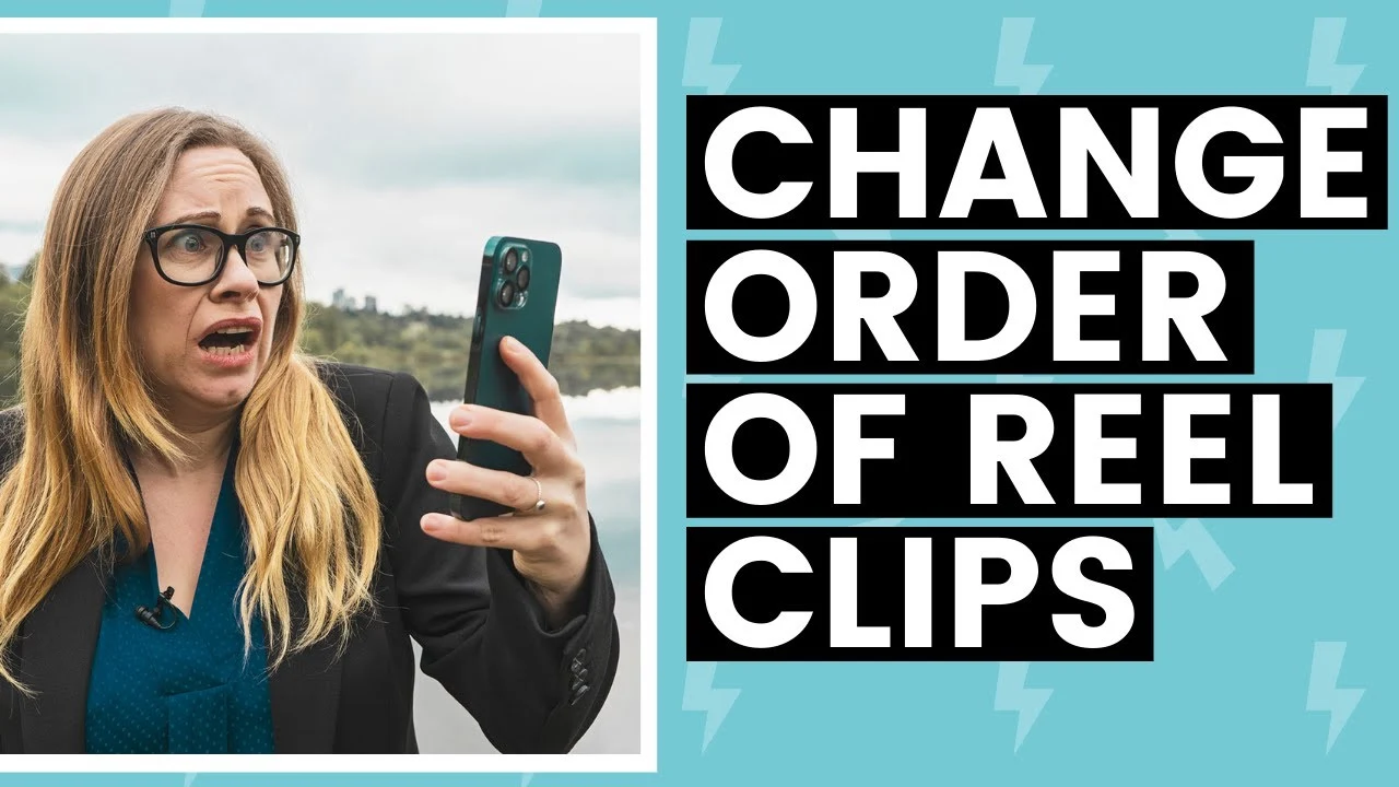 how to reorder clips in reels