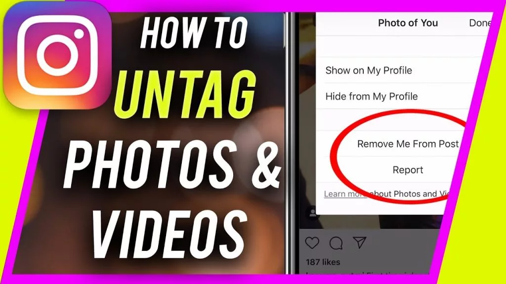 how to remove a tag on Instagram