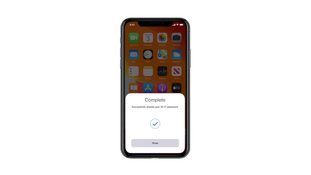 how to share wifi password from iphone to iphone