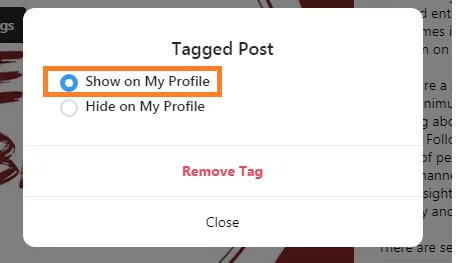 How To Unhide Tagged Photos On Instagram?