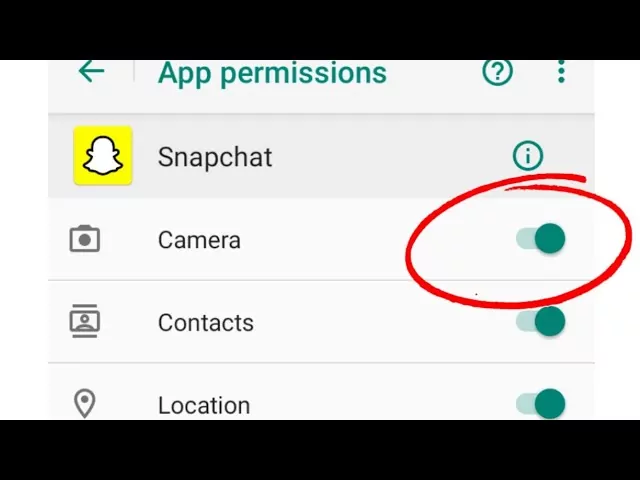 How To Allow Snapchat To Use Camera