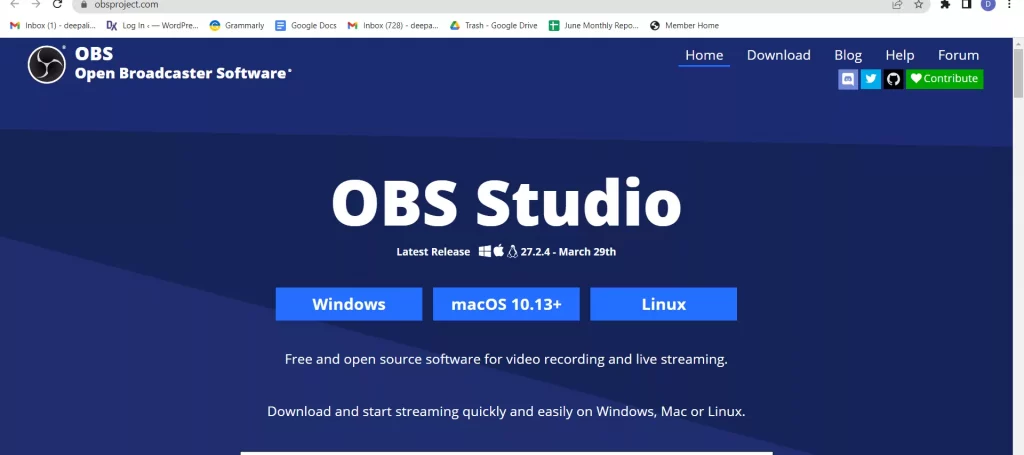 Best Twitch Streaming Software : OBS Studio