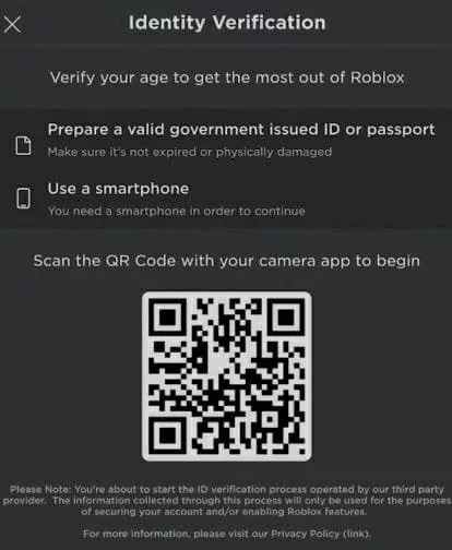 How To Turn On Voice Chat In Roblox Mobile: Go for age verification