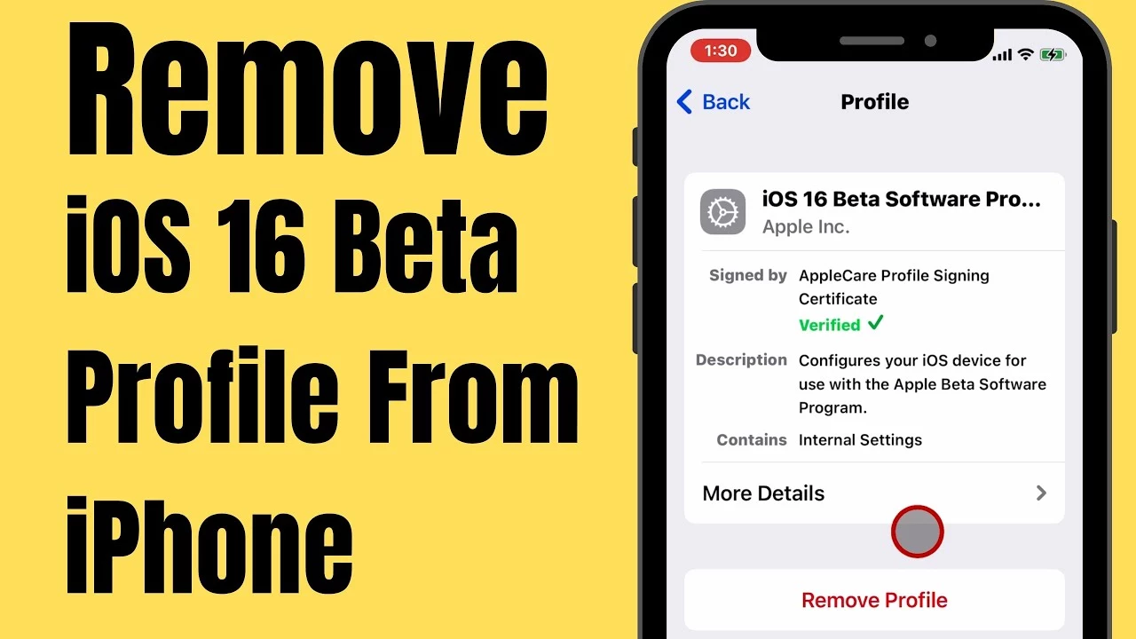 How To Remove iOS 16 Beta: