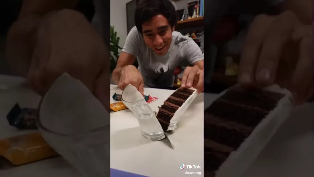 Glass And Cake Illusion By Zach King