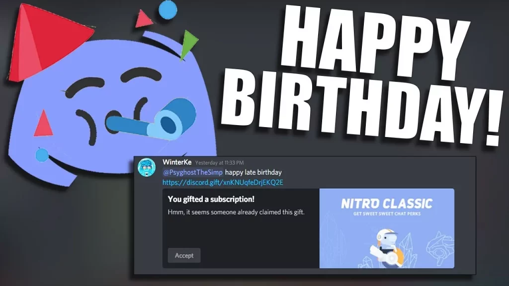 Birthday Bot Commands Discord