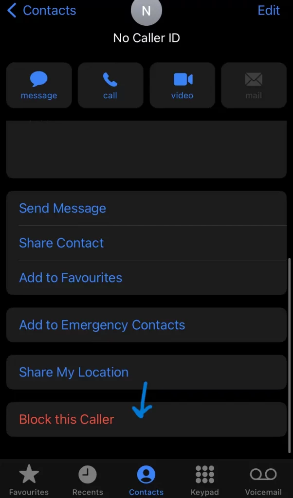 How To Block No Caller ID On An iPhone (For iPhone 10, 11, And 12): Create New Contact