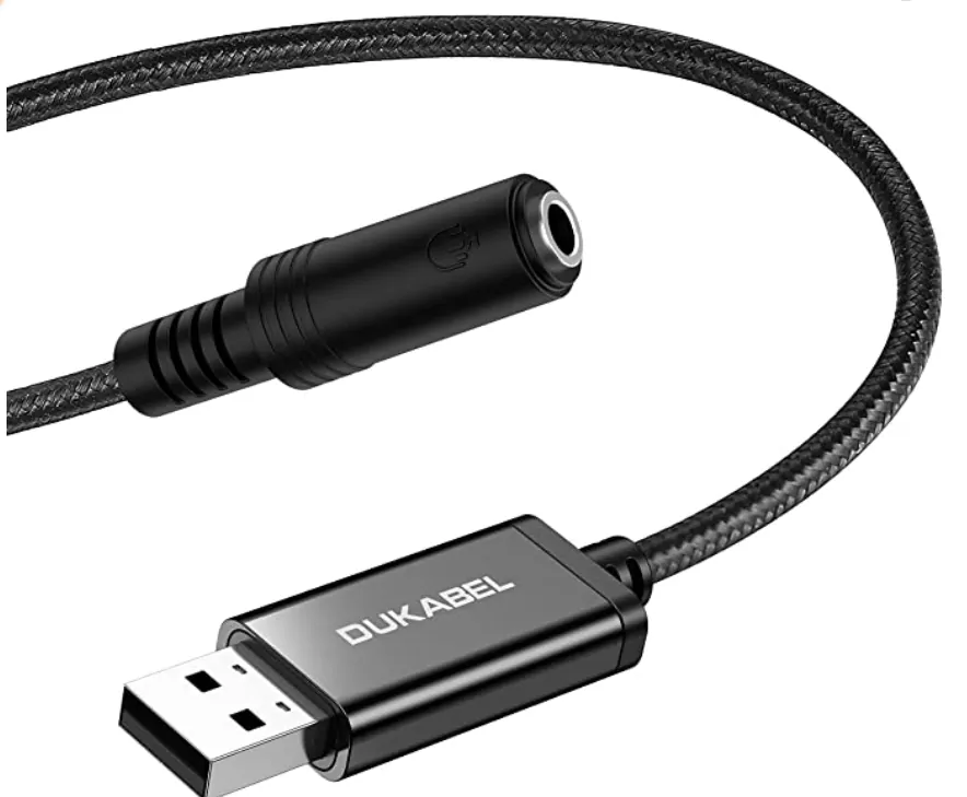 Best USB-C To AUX Headphone Jack Adapters: DUKABEL USB To 3.5mm Jack Audio Adapter