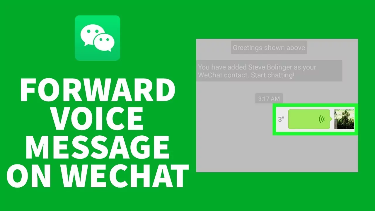 How To Forward A Voice Message On WeChat