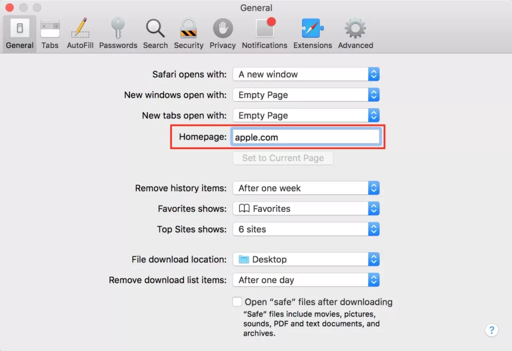 How To Change Safari Homepage On Mac