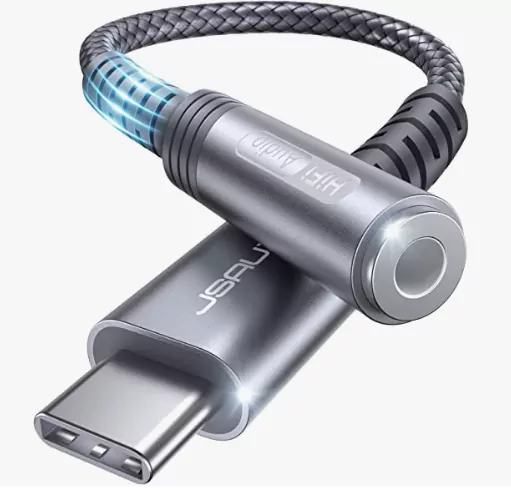 Best USB-C To AUX Headphone Jack Adapters: JSAUX USB Type-C To 3.5mm Female Headphone Jack Adapter
