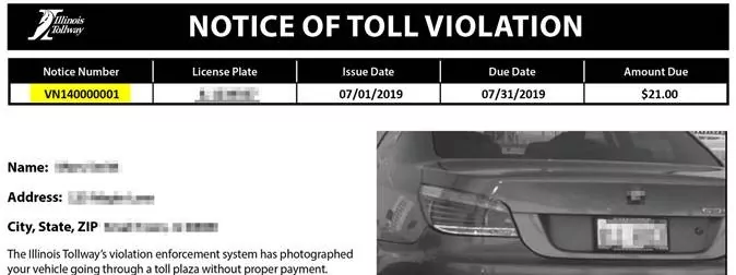 Respond To The Notice Of Toll Violations Within 30 Days Of The Issue Date