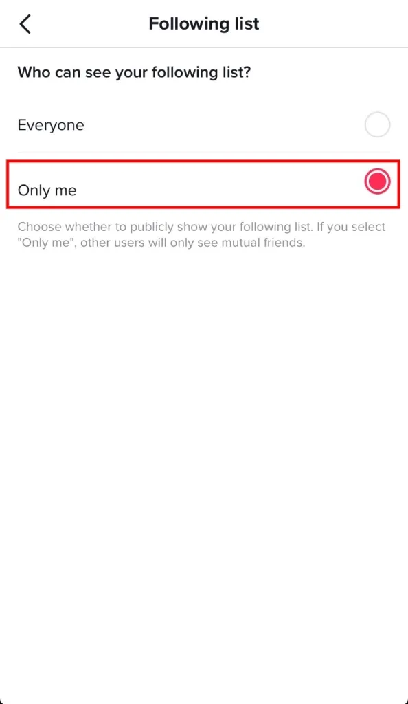 How To Make Your Following Private On TikTok 