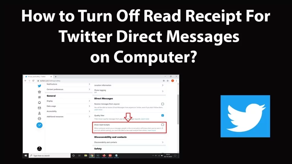 How To Turn Off Read Recipients On Twitter On A PC Browser?