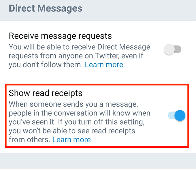 How To Turn Off Read Recipients On Twitter On Mobile?