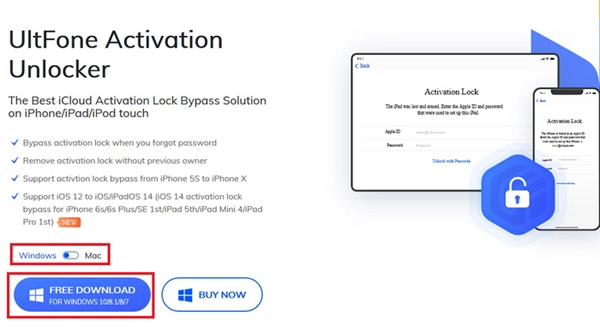 How To Bypass iCloud Activation Lock Without Jailbreak With UltFone Activation Unlocker?