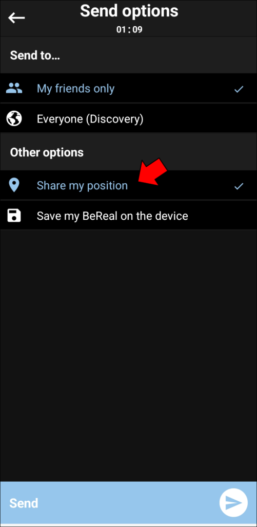 How To Turn On Location on Bereal?