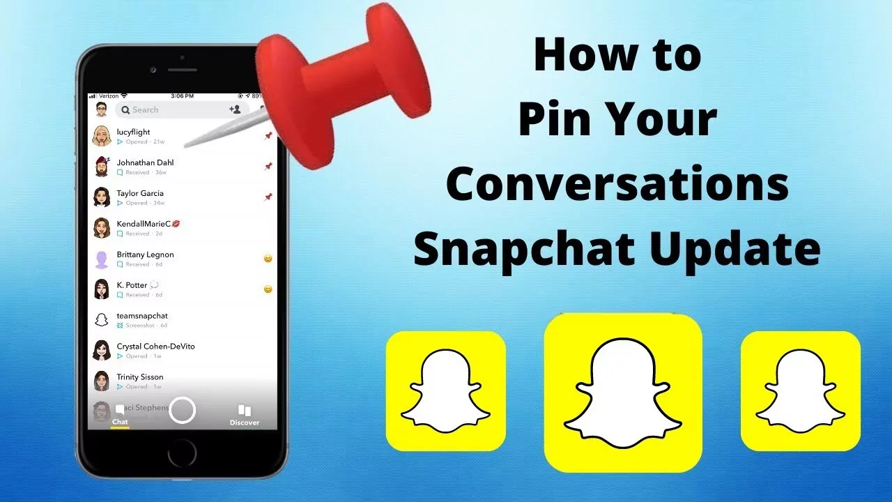 How To Pin Someones Conversation On Snapchat