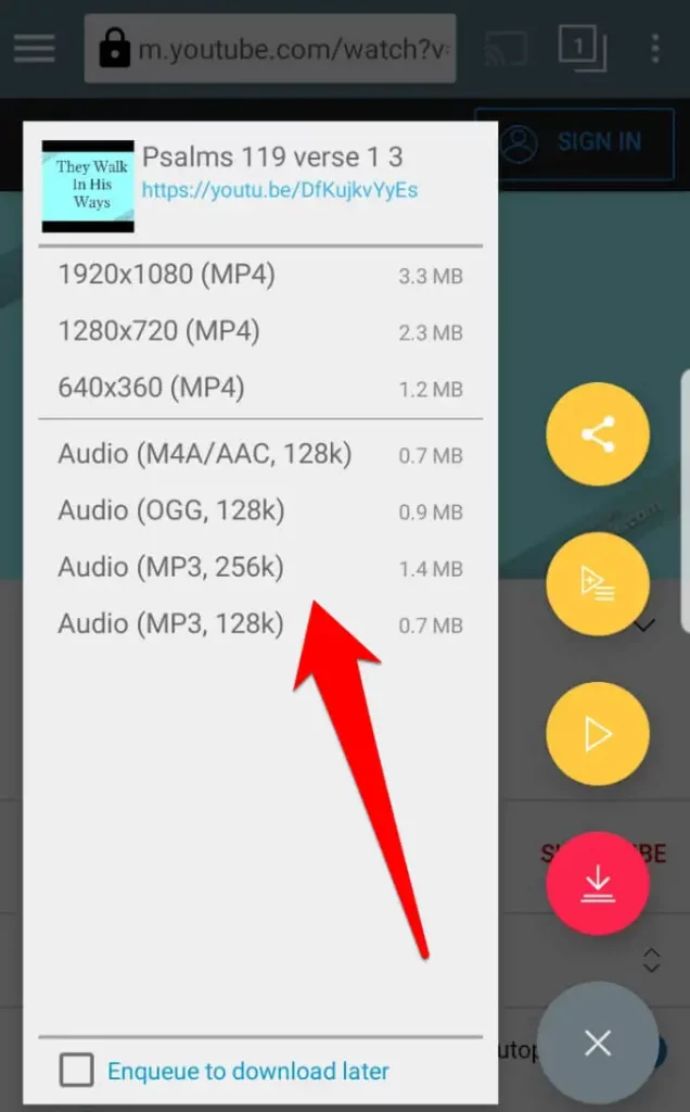 How To Convert YouTube Video To Audio File On Android Device Using TubeMate